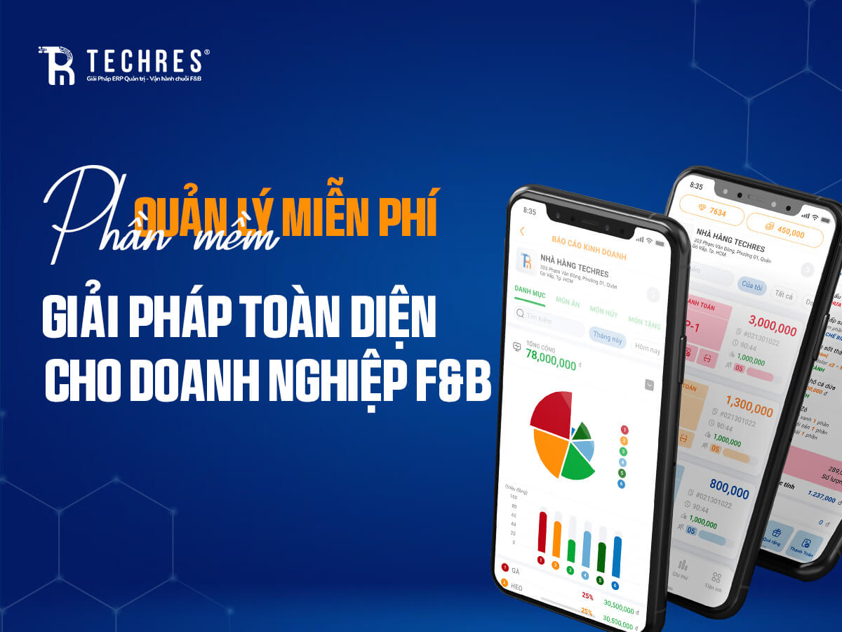 Quản Lý Mô Hình Food Court Hiệu Quả Cùng Techres Order