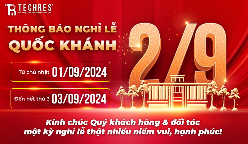 Thông Báo Lịch Nghỉ Lễ Quốc Khánh  02/09/2024