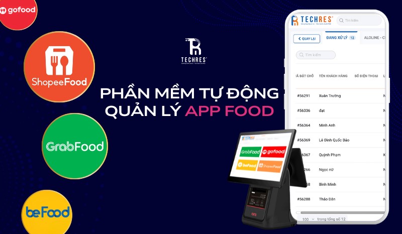 Phần mềm tự động quản lý app food