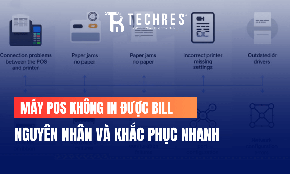 Máy POS không in được bill - Các nguyên nhân phổ biến
