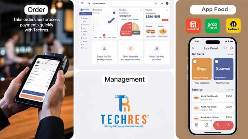 TECHRES hỗ trợ các giải pháp gì cho chuỗi nhà hàng lớn?